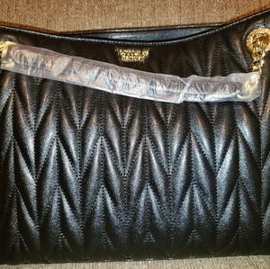 NWT Black Quilted Victoria's Secret Purse